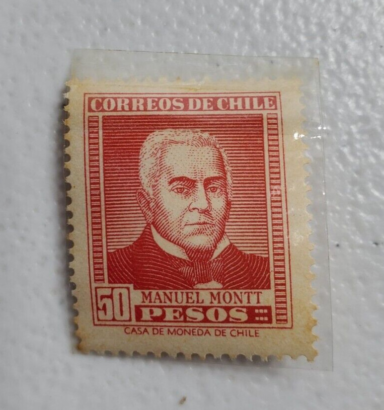 Casa De Moneda De Chile Manuel Montt 50 Pesos Correos De Chile  06/259