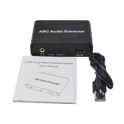 ARC Audio Extractor Digital DAC to RCA Coax SPDIF 3.5mm Converter HDMI Adapter d