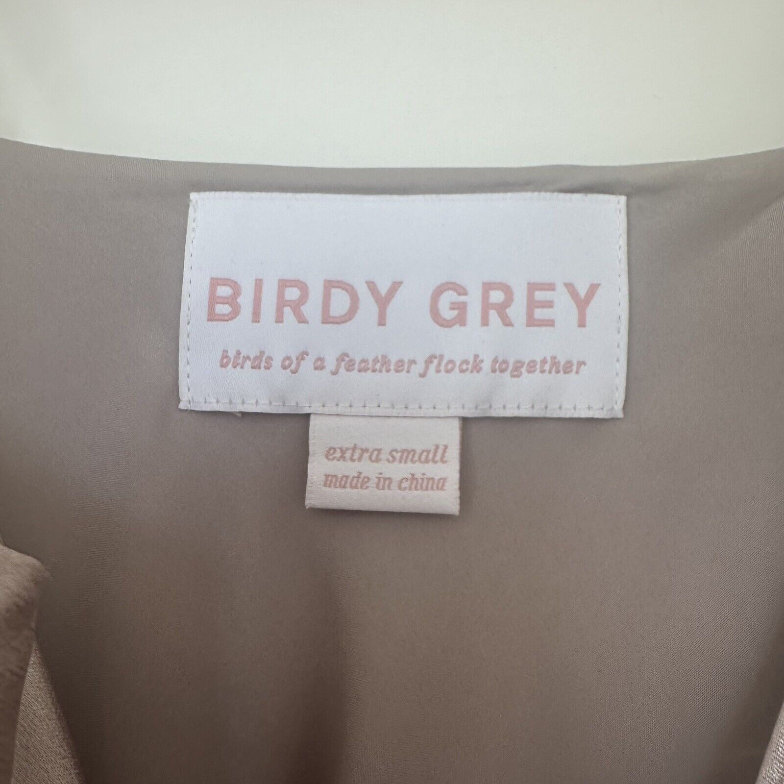 Birdy Grey XS Midi Satin Taupe Lisa Bridesmaid Dr… - image 5