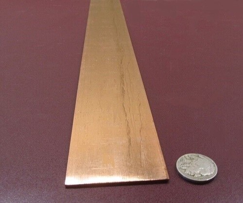 Barra de cobre 110 H02, 1/16" de grosor x 2,0" de ancho x 24 pulgadas de largo - Imagen 6 de 19
