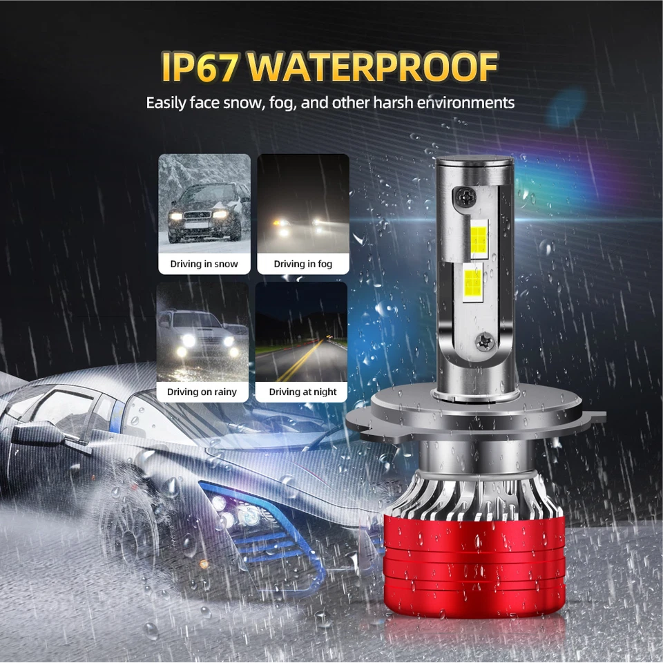 一对纯银卡车 5x7 英寸 7 英寸 x 6 英寸商用卡车 LED 车头灯高/低光束 — 第 3/4 张图片