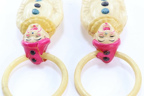 Celluloid Clown Ornaments Vintage Japan Ando Togoro Workshop Antique Toy dolls - Picture 12 of 12