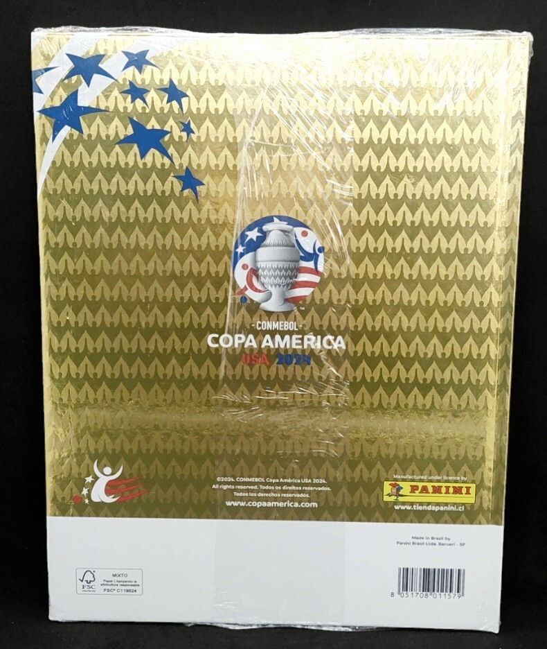 ALBUM HARD COVER GOLD PANINI COPA AMERICA USA 2024 + Album Soft Full ...