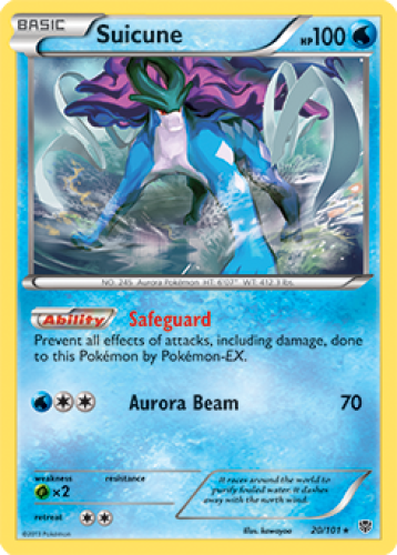 ポケモンカードゲーム Suicune 20/101 1x Suicune 20/101 RARE BW Plasma Blast Pokemon TCG Card NM | eBay