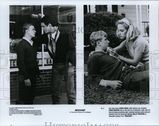 1985 Press Photo Chris Nash, Doug McKeon and Kelly Preston in Mischief.