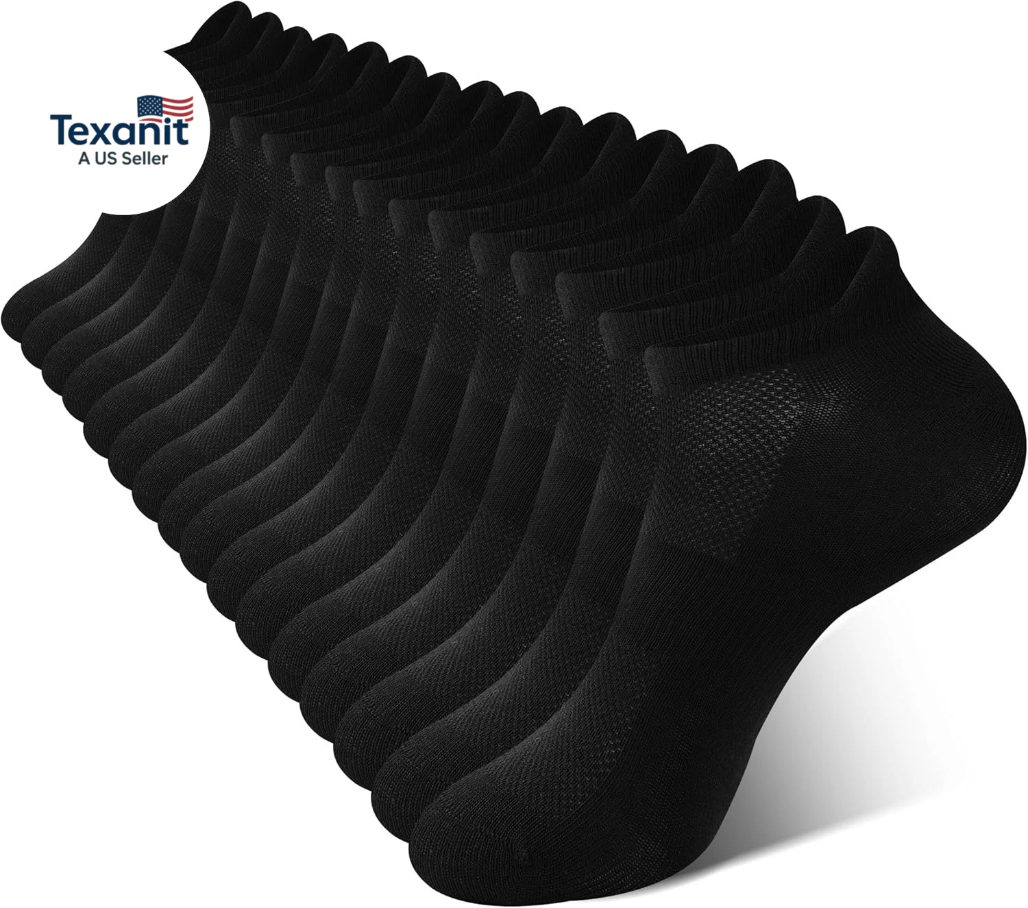 Men'S Ankle Socks Athletic Low Cut Heel Tab Cushioned Moisture Wicking, Running