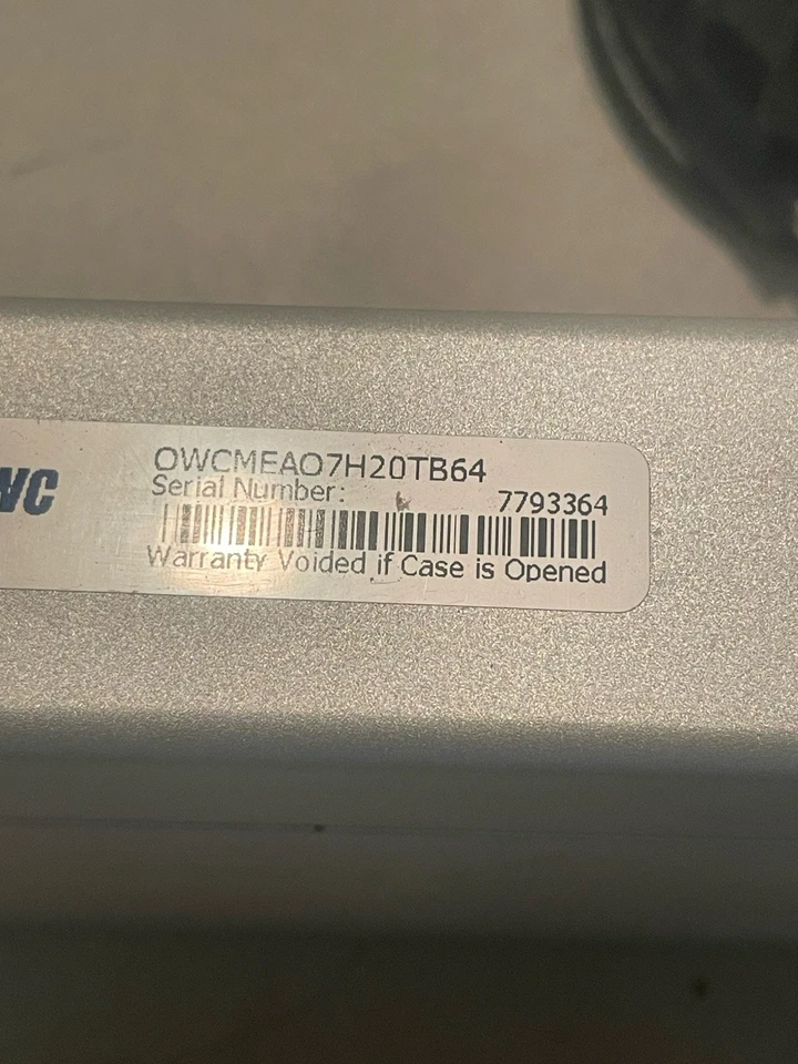 OWC Mercury Elite AL Pro 2TB 7200 USB 3.2 5Gb/s TESTED + Power Adapter + Cable - Image 3 of 4