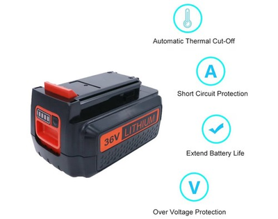 #ad Black amp; Decker 36V 2.0Ah Lithium Battery DC9360 LBX2040 LBXR2036 LBXR36 LBX1540 $19.99