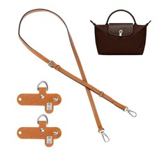 Purse Straps Replacement, Soft Adjustable Leather Strap Orange 