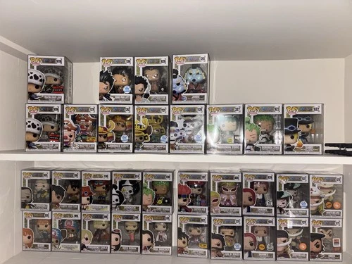 Funko POP! One Piece Lot Of 32: Chases, Shanks, Luffy, Zoro, Whitebeard, Etc.