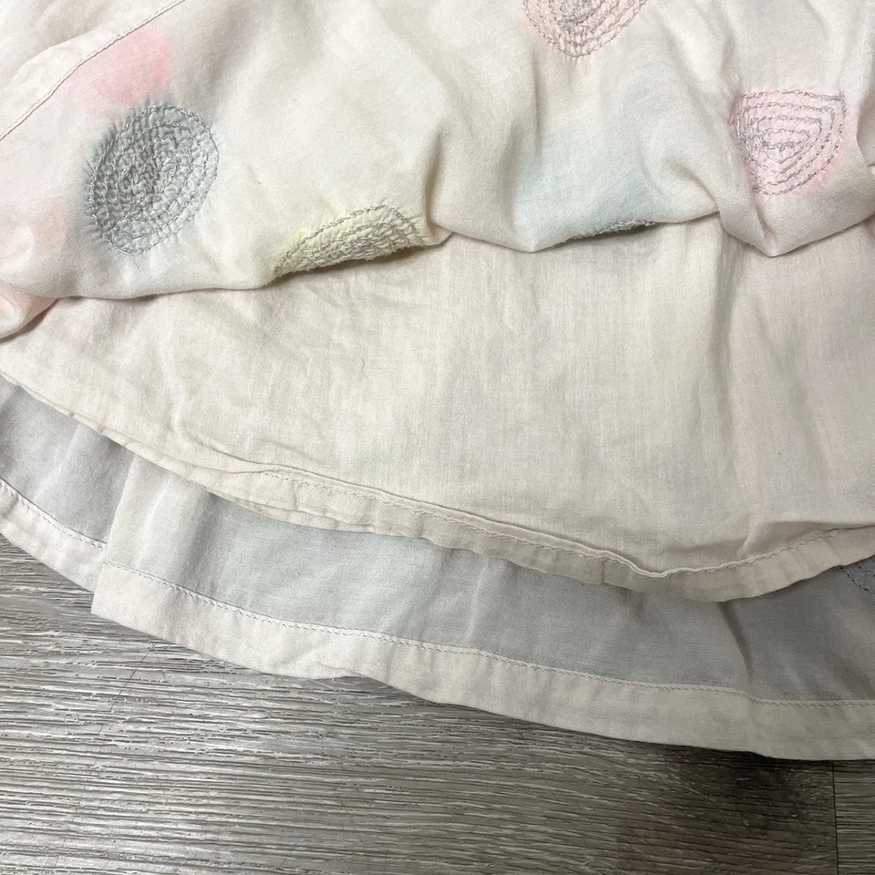 Falda Mini Boden Niñas 11-12Y Viscosa Forrada Pastel Lentejuelas Bordadas Punto India Foto 3 de 4