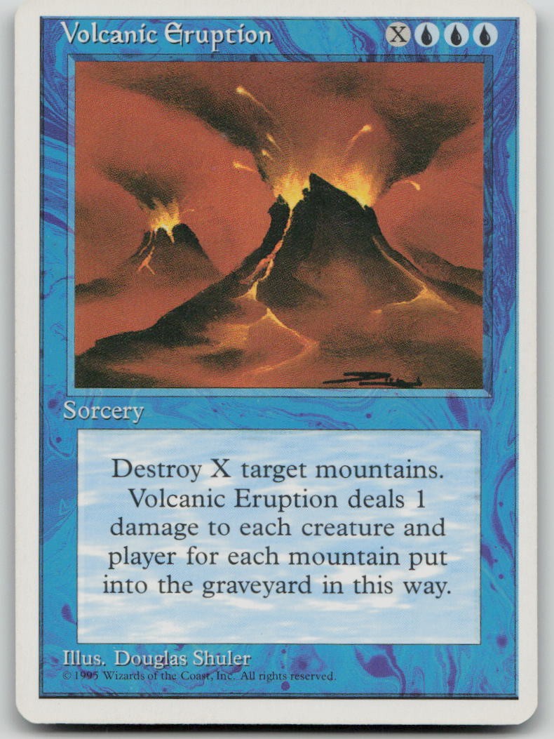 Volcanic Eruption [Fourth Edition - 112] Lightly Played Rare Magic