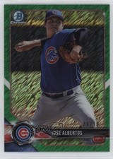 2018 Bowman Chrome Prospects Green Shimmer Refractor 86/99 Jose Albertos 0q65