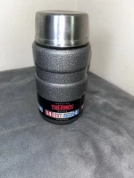 Thermos 24 oz Speckled Gray Stainless Steel Vacuum Flask, Keeps Hot 14h Cold 24h