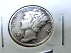 1937-p Silver Mercury Dime, Condition - VF  #wp1