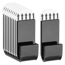 15 Pcs Vinyl Record Wall Mount, Acrylic Vinyl Record Holder Display Shelf, Black