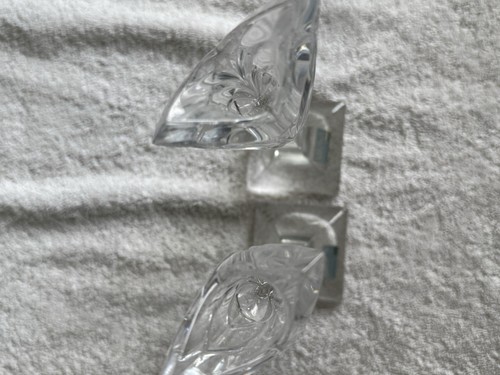 Mikasa Lead Crystal Candle Holder Art Deco Tulip Style 8 1/4" - Set Of 2 - Bild 6 von 8