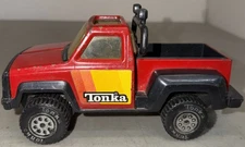 Tonka Pressed Steel Red Stepside Pickup Truck 8.5” Vintage 1979