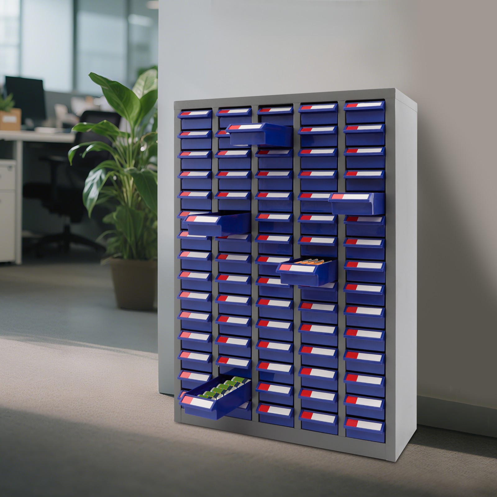 75-Drawer Tool Storage Cabinet for Office, Warehouse & Parts Organization  