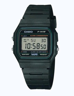 CASIO  F-91W-3JH |  Green Line  | Japan Version | NEU&OVP