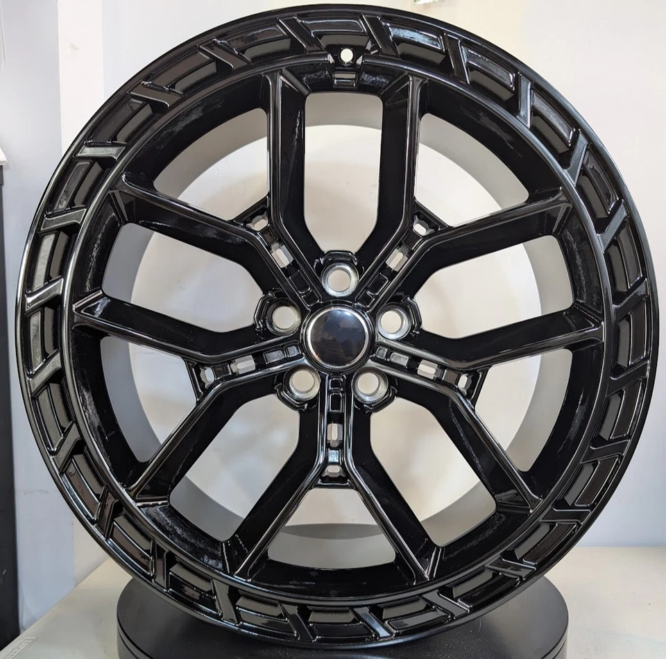 22" Black Wheels Rims Set4️⃣ Fits Land Rover Range Rover Sport HSE Autobiography Foto 2 de 4