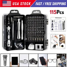 Magnetic Precision 115 in 1 Repair Screwdriver Set PC Phone Electronics Tool Kit