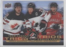 2021-22 Tim Hortons Team Canada Trios Andrew Mangiapane Connor Brown #T-5 1ct0