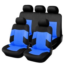 Universal Car Seat Covers Cloth 5-seats For Sedan Truck Suv Front Rear Protector