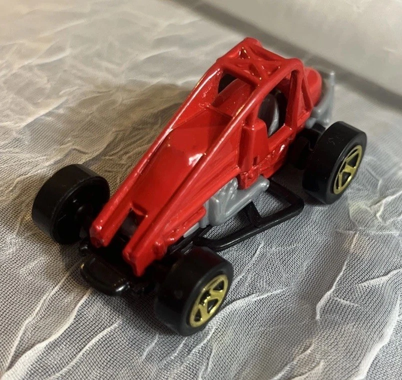 Vehículo todoterreno Mattel 1996 vintage extensión rojo gris 4x4 jaula de cuatro ruedas  Foto 2 de 4