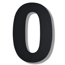 House Numbers 12 Inch High Black Stainless Steel Floating - Modern Address Sign