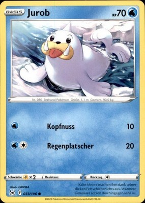 Pokemon Jurob LOR 033 DE Common (6237)