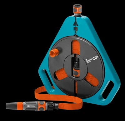 GARDENA DEUTSCHLAND GMBH Gardena Wasserschlauch Classic Roll-fix-Flachschlauch 20 m mit Kassette