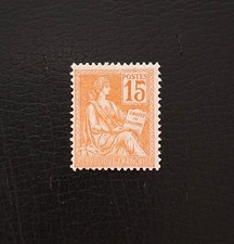 France 1900-01 Mouchon n° 117, 15c Orange, NEUF** regommé, Cote=35€