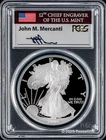 2003-W $1 American Silver Eagle PCGS PR70DCAM - John M. Mercanti Signature