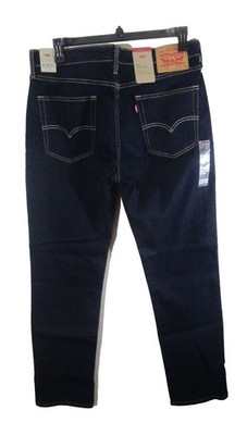 NWT Levis 514 Mens Straight Stretch Jeans 36x32 Dark Wash Blue MSRP$69