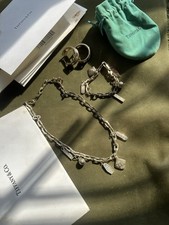 Raro Set Gioielli Completo Tiffany & Co. 925 Collana Bracciale + Orecchini (LEGGI)