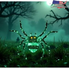 Giant Halloween Spider LED Outdoor Decoration Weather-Resistant Scary Prop New