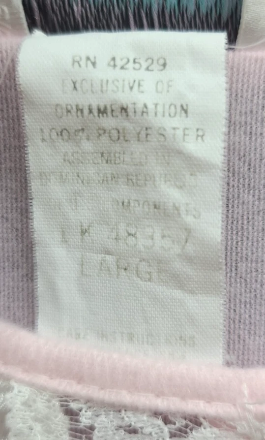 Vestido de Noche Kelly Reed Lt Rosa De Colección Casa L Cottagecore Abuela Bordado Foto 3 de 4