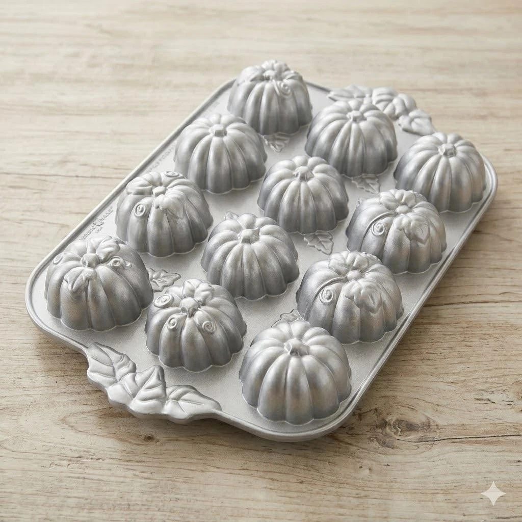 Nordic Ware Pumpkin Mini Cake Muffin Pan Williams Sonoma Exclusive Nonstick