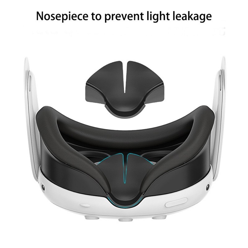 For Meta Quest 3 Silicone Nose Pad VR Headset Anti-sweat Replacement Nose Cover