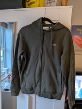 Mens Green Lacoste Zip Up Jacket Size Small
