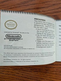 Orb 3D NES Nintendo Game Cartridge + Instruction Manual Authentic Cleaned Tested