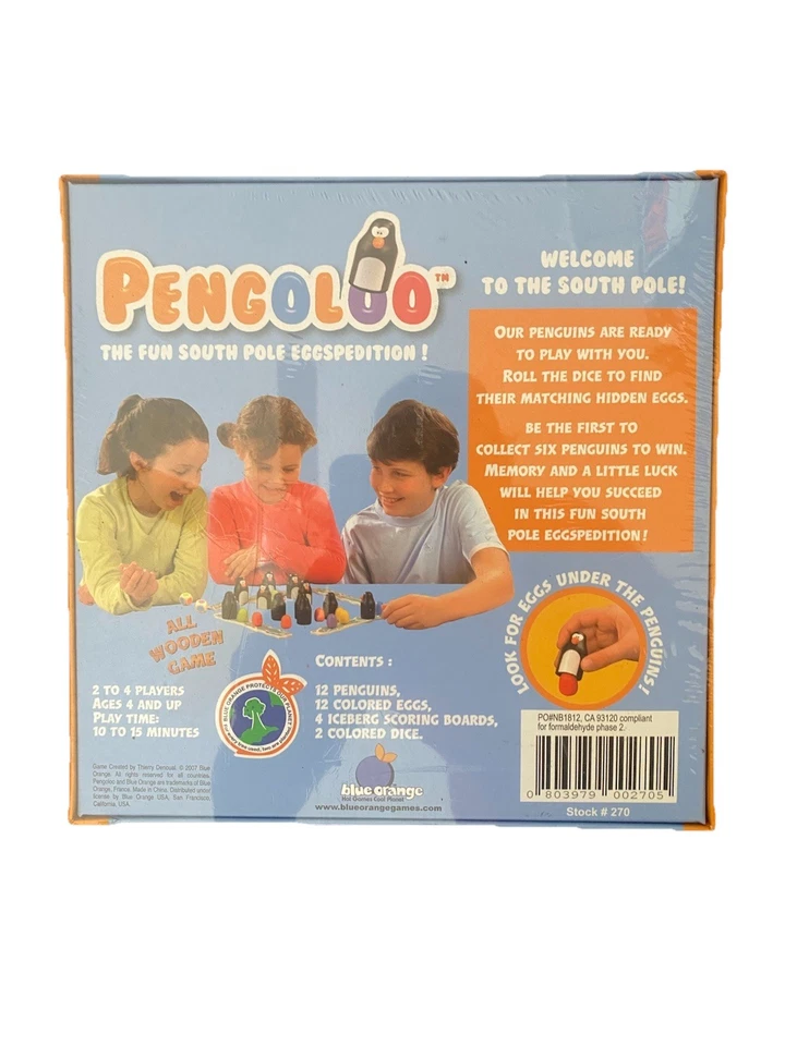 Pengoloo NEW Award-Winning Wooden Skill Building Memory Color Blue Orange Games, - Image 2 of 2