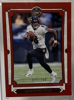 2019 Panini Legacy - Lamar Jackson #8 Red /299