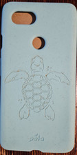 Pela Eco-Friendly Phone Case, Google Pixel 2 XL, Turquoise Turtle, Compostable