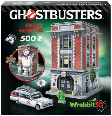 WREBBIT Puzzle 3D 500pz Ghostbusters Firehouse Headquarters