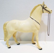 HARTLAND PLASTICS 1950's SILVER WALKING HORSE FIGURE for THE LONE RANGER RIDER