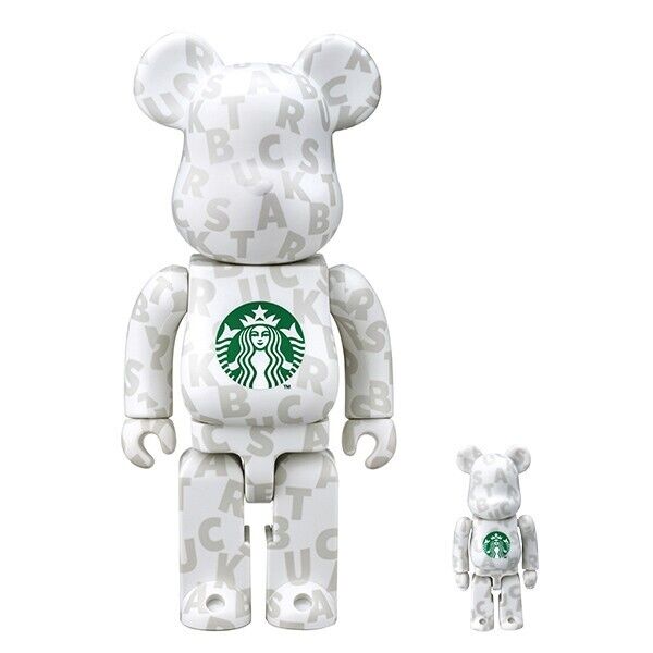 STARBUCKS BE@RBRICK 100％ & 400％ BEARBRICK MEDICOM TOY Taiwan exclusive