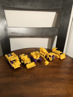 Vintage Transformers G2 Devastator - 1993 Hasbro Constructicons Parts Lot