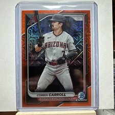 2024 Bowman -  Chrome Mojo Refractor Corbin Carroll orange /25